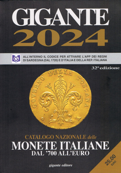 GIGANTE CATALOGO MONETE ITALIANE 2024