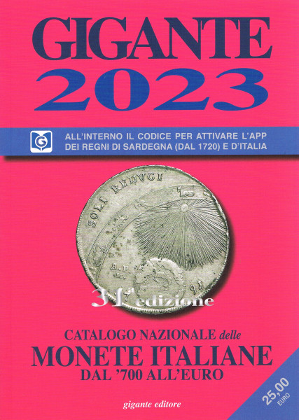 GIGANTE CATALOGO MONETE ITALIANE 2023