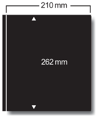 p17421200 Foglio nero in cartone Nr. 421 "Clipfix"