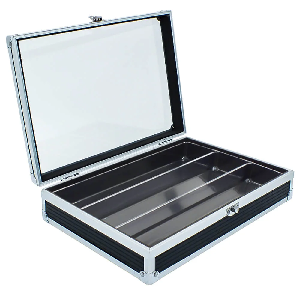 Vetrina da collezione “Compact-Black” 3 scomparti