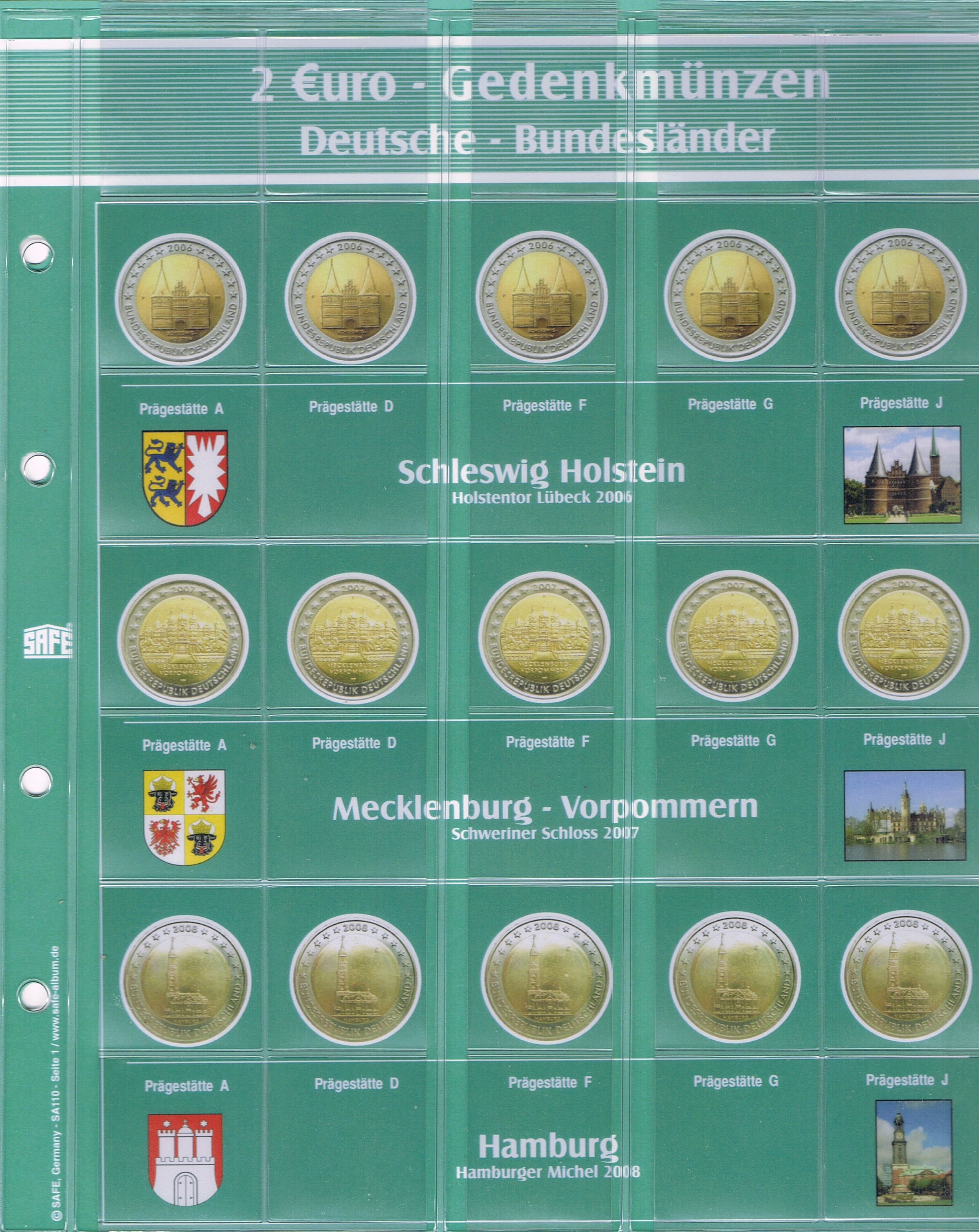 7345-1-Premiumblatt-Deutschland Fogli per l'album Premium Germania