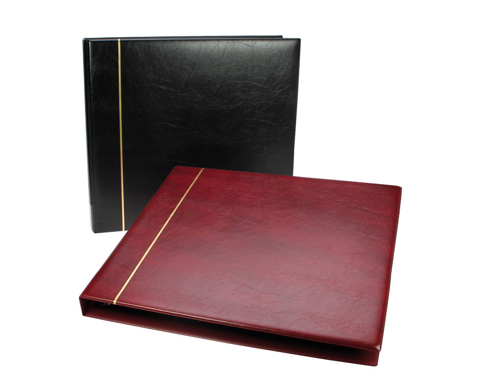 001317-1-5-postkarten-ringbinder_schw_weinrot Album per cartoline "Offerta"