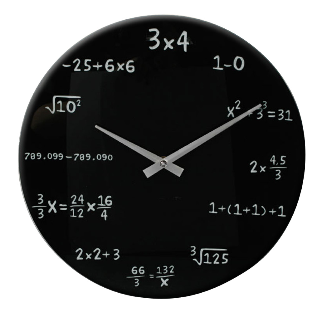 73505 Orologio da parete "Matematica" - in vetro
