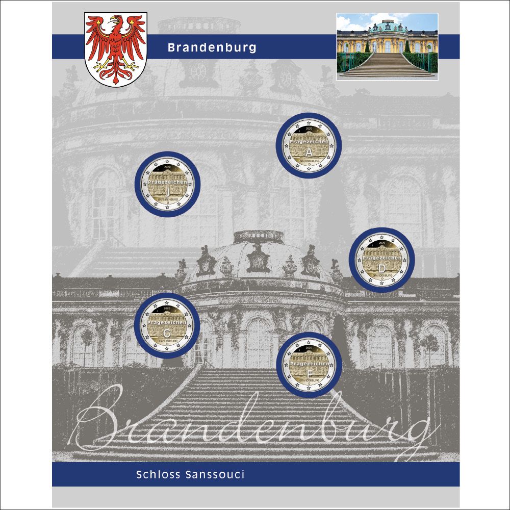 7821-15 Foglio TOPset 2 Euro "Brandenburg"
