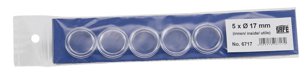 6717-kapseln-5er-pack Capsule per monete in confezione da 5 pezzi