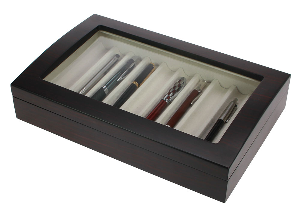 73626-holz-vitrine Vetrinetta in legno per penne