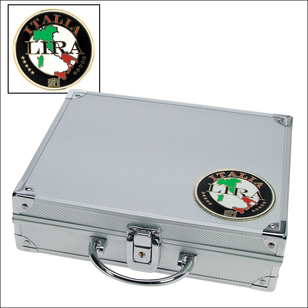 000232-muenzenkoffer_lira Valigetta in allumino "Italia"