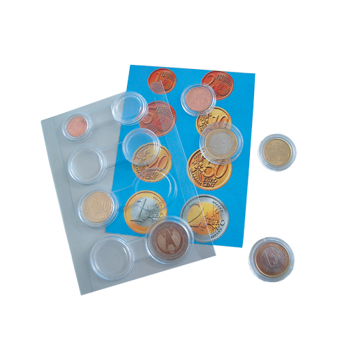 006790muenzkapseln 1 set di capsule per monete - per 1 seria Euro