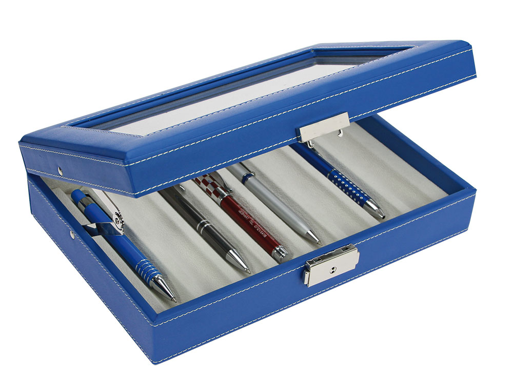 73628-schreibgera_te-koffer_blau_1 Cassettina portapenne