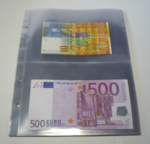 9999-12teiligbanknoten Fogli aggiuntivi 9999-2 per l'album 4125