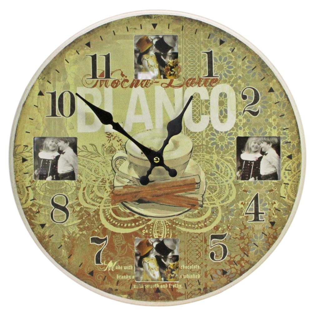 4051857739380 Orologio da parete con cornice per foto