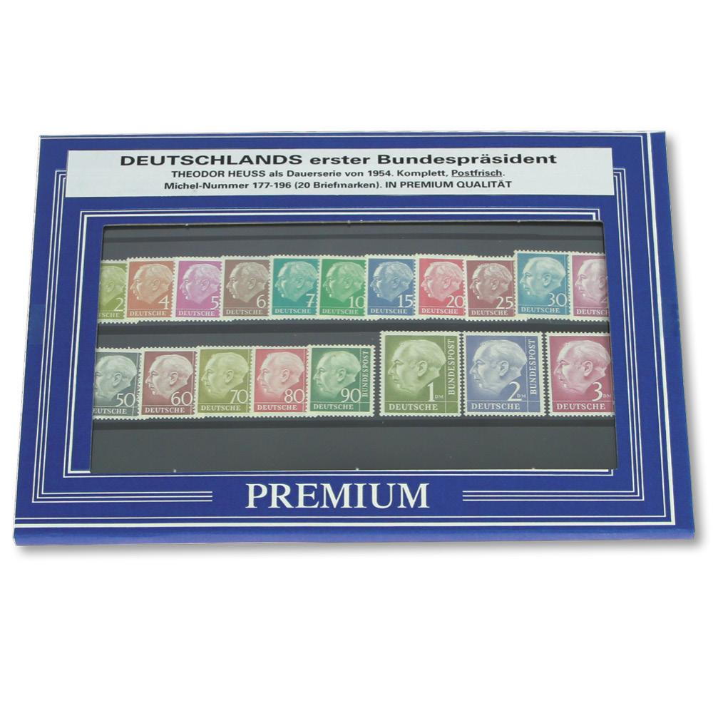 73668-t_heuss_postfrisch Set di francobolli "Theodor Heuss"