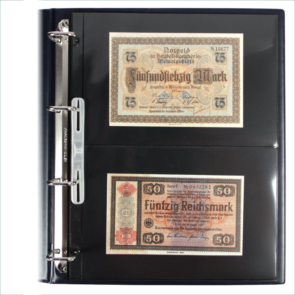 464_1 Foglio nero Nr. 452 "Compact A4" per banconote