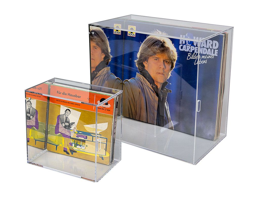 296-schallplatten-vitrine Vetrinetta per dischi LPs e dischi singles in vinile
