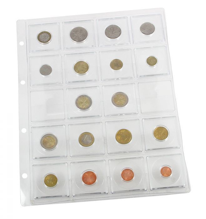 449 Foglio per capsule per monete Square