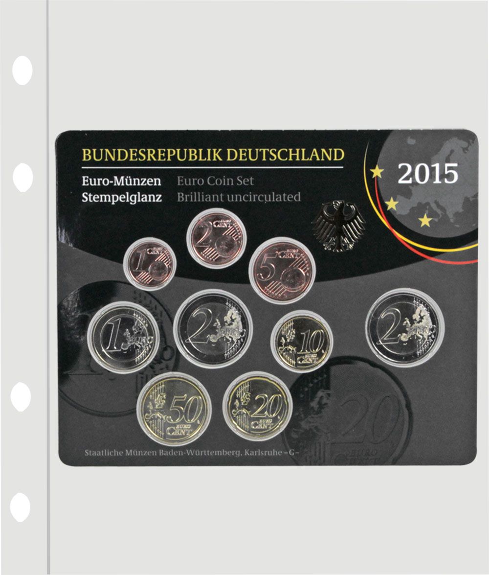880-blatt-2015 Foglio speciale 880 per Coin Compact