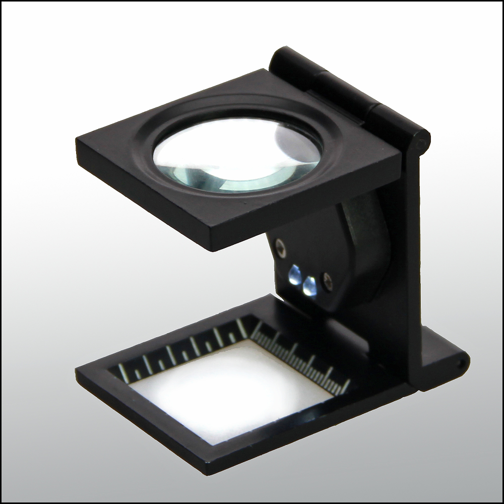 4636-praezisions-fadenzaehler Contafili di precisione in metallo con LED • 10x